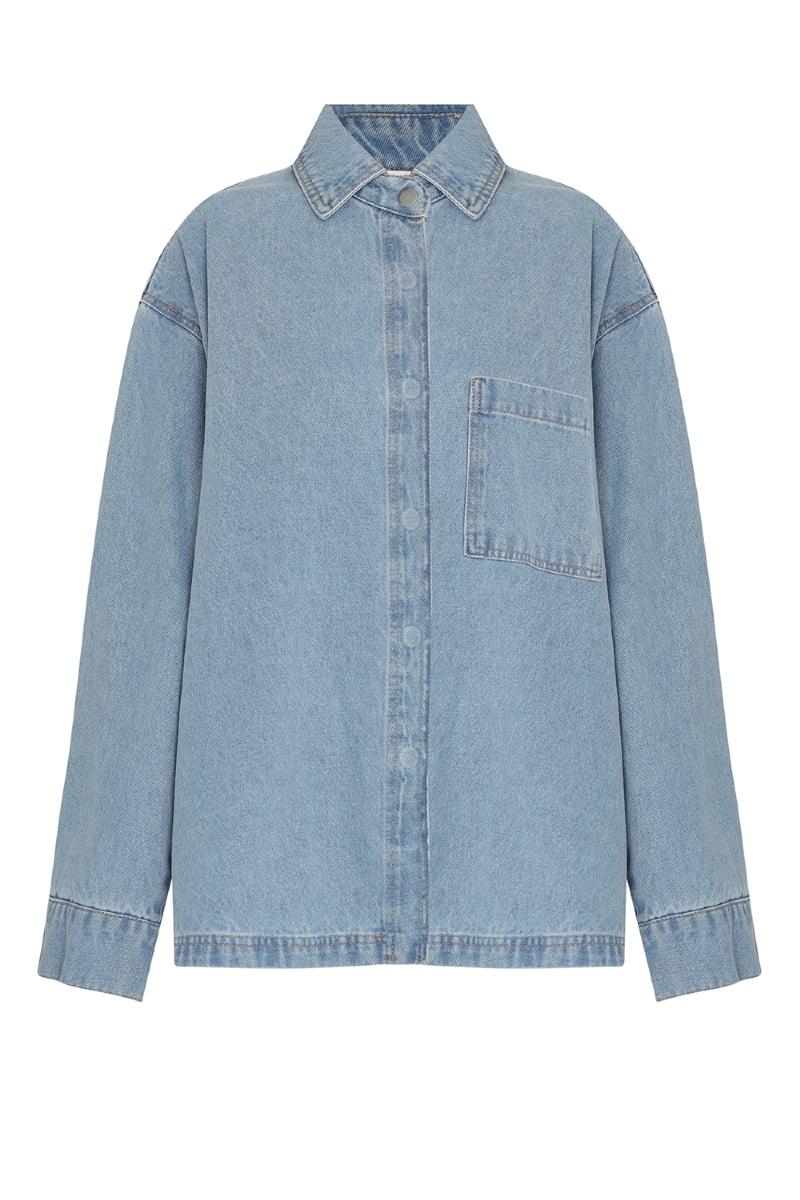 Camisa Jeans Jiselle Light Blue