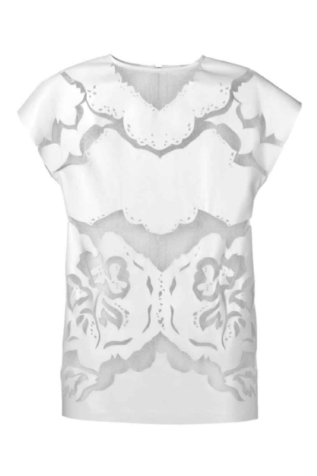 Vestido Couro Dea I   White 