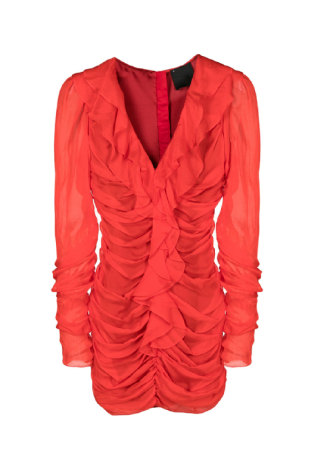 Vestido Seda Edairo I   Rouge 