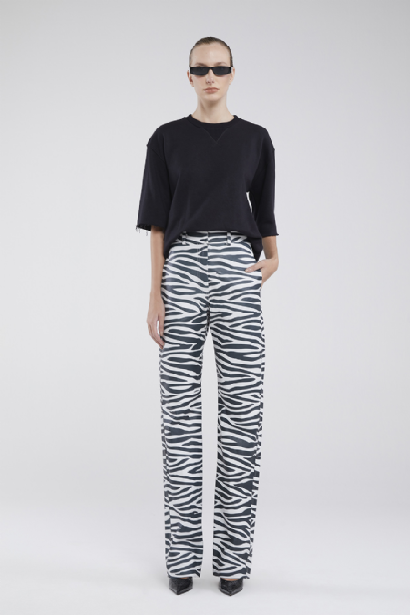 Calça Couro Fallyn I  Zebra