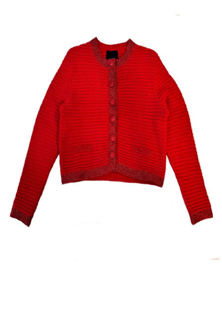 Cardigan Tricot Forkey I  Rouge 