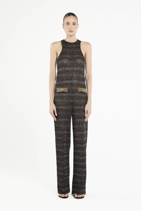 Jumpsuit Tricot Gora I Black-Bronze-Rose