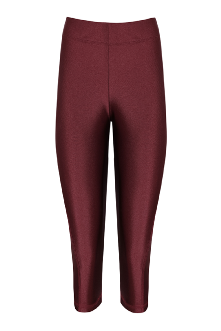 Calça Malha Corsário Bordeaux