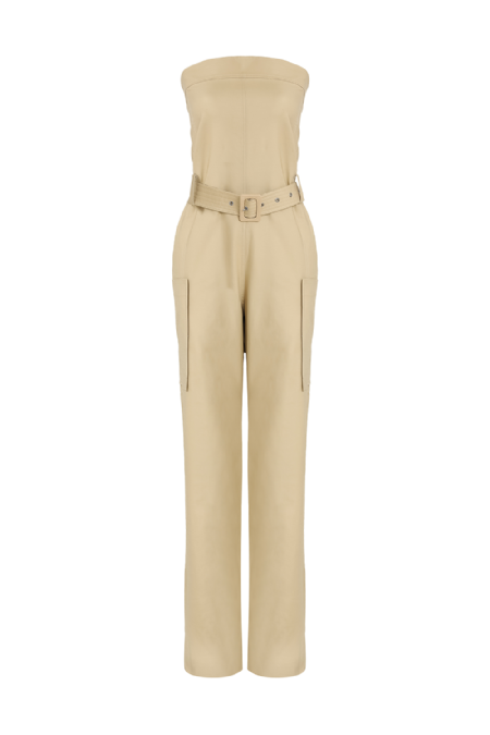 Jumpsuit Longo Alfaiataria Etoupe