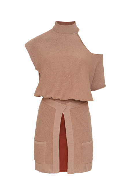 Vestido Tricot Gliss I Desert Sand