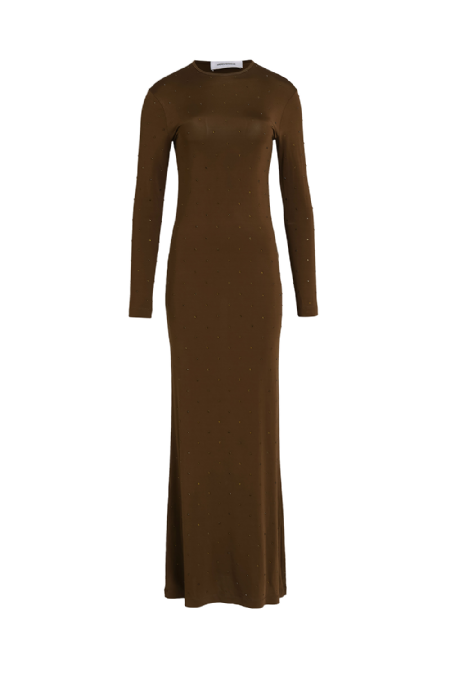 Vestido Malha Ginget Dark Brown