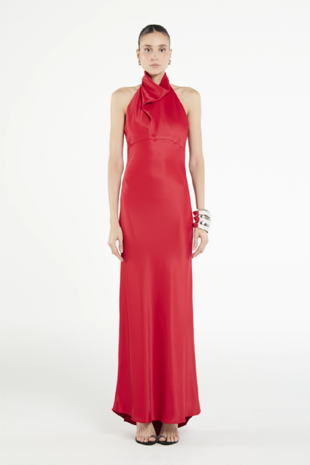 Vestido Crepe Glarium I  Rouge