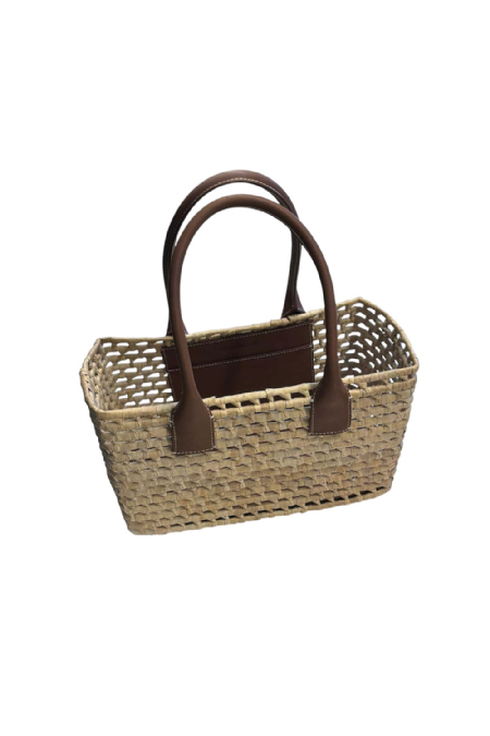 Bolsa Palha Genesis Ecru-Brown