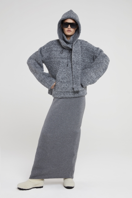 Capuz Tricot Iglicio  Stone