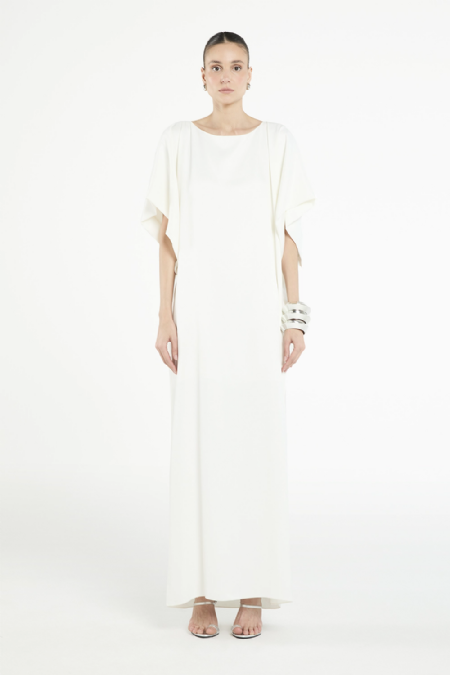 Vestido Crepe Gloria I Off White