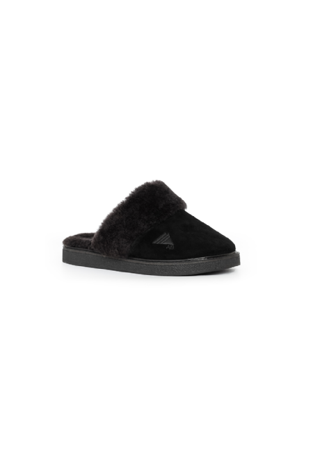 Pantufa Couro Ipina  Black-Black