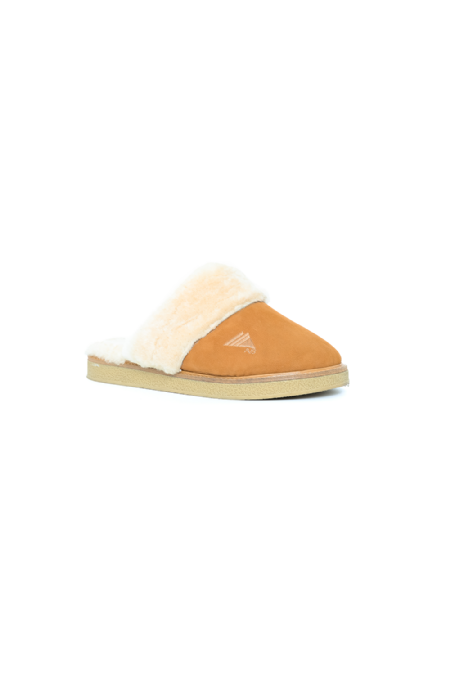 Pantufa Couro Ipina Camel-Off