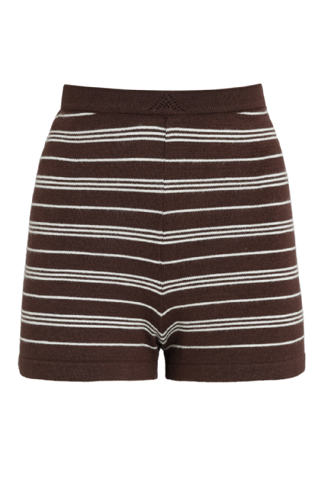 Short Tricot Icho Dark Brown-Off