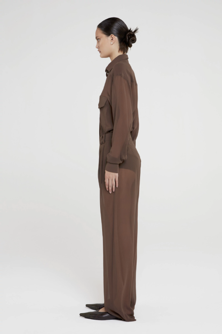 Calça Seda Inessa Nut Brown