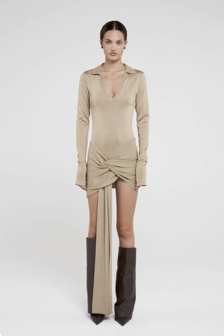 Vestido Tricot Iviane  Gold 