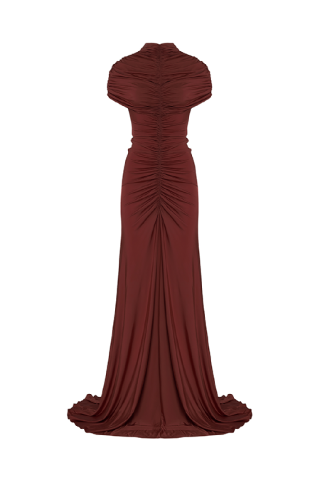 Vestido Jersey Ies Deep Brown