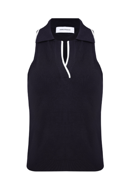 Regata Tricot Graoty Navy Blue - Off White