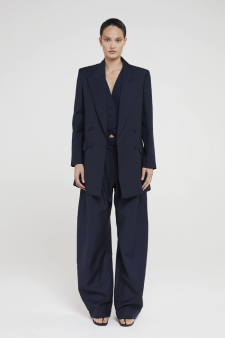 Blazer Lã Illo  Medium Blue