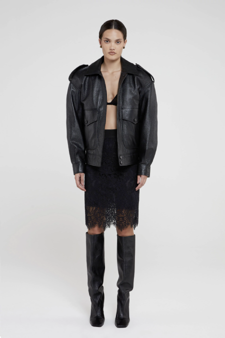 Top Renda Inael Black 