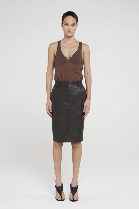 Top Renda Inael Nut Brown