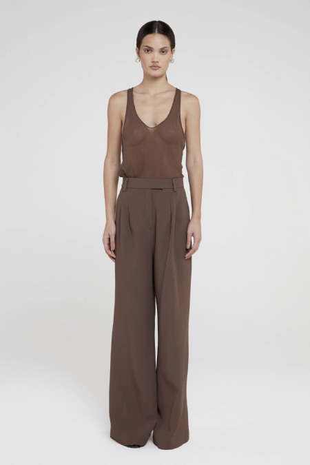 Calça Alfaiataria iacella Nut Brown