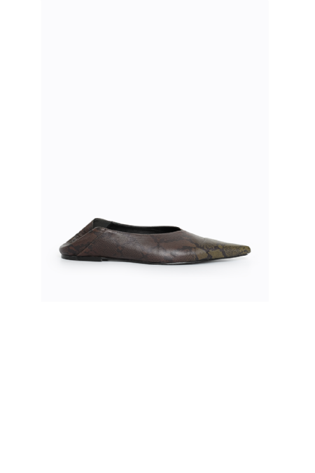 Sapatilha Couro Illenas Deep Brown - Olive