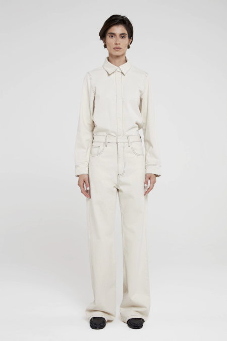 Camisa Jeans Intrax Off White