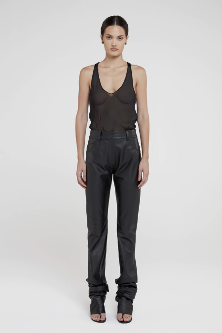 Calça Couro Inagnes Black