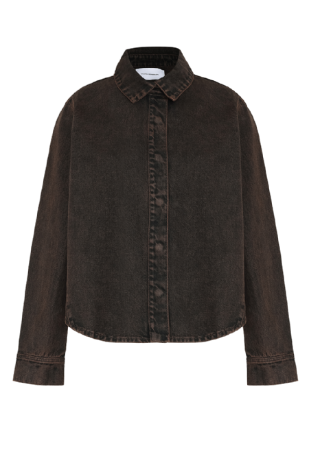Camisa Jeans Intrax Deep Brown
