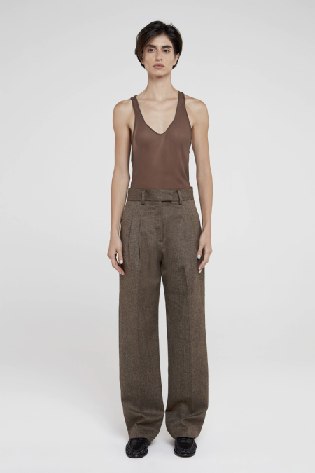 Calça Alfaiataria Ifany Light Camel