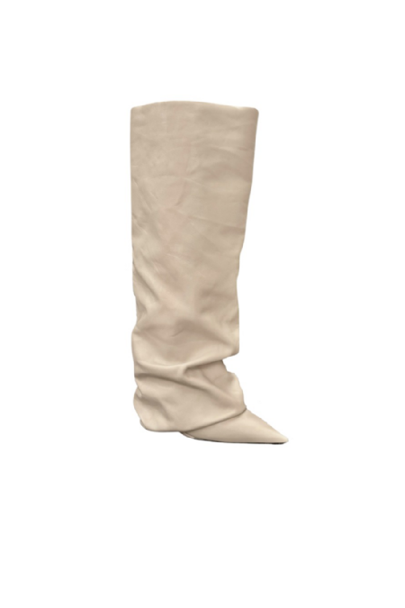 Bota Couro Ikelly Off White
