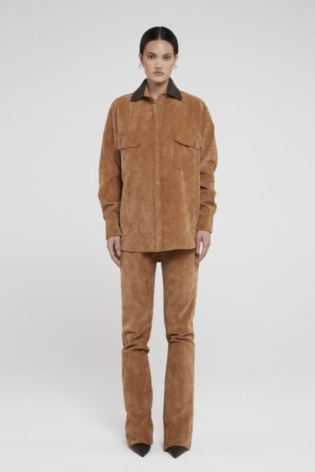 Calça Veludo Ilau Light Camel