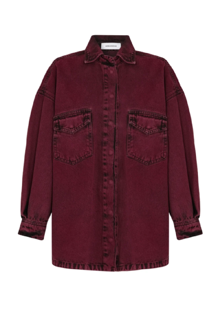 Camisa Jeans Ibecca Stone Wine