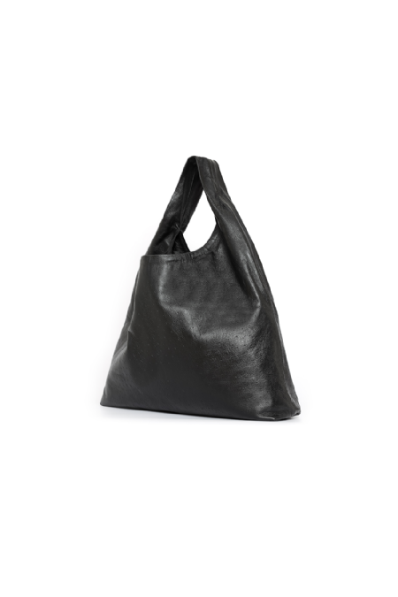 Bolsa Couro Jicon Black Avestruz