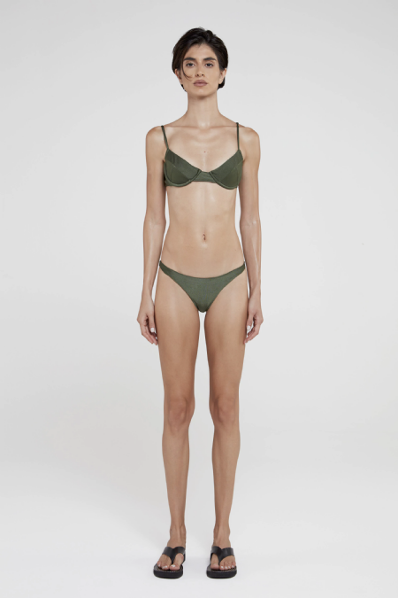 Biquini Malha Jazzy Moss Green