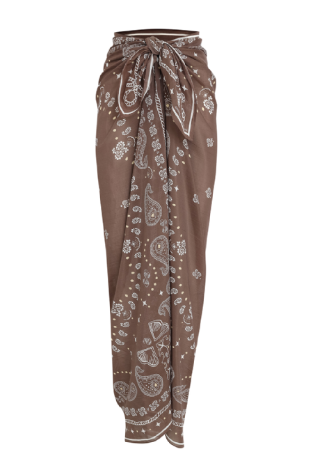 Lenço Voil Jenzo Deep Brown