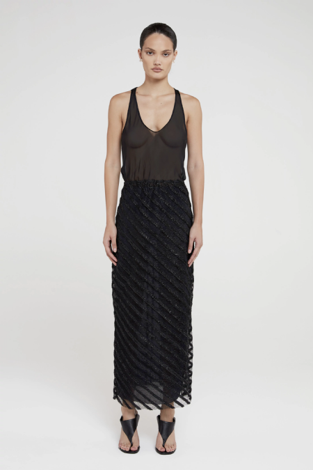 Saia Renda Isaura Black