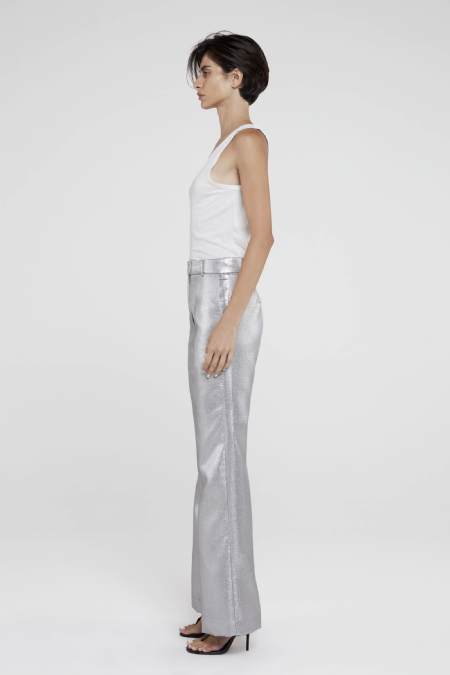 Calça Alfaiataria Ilimy  Black-Silver 
