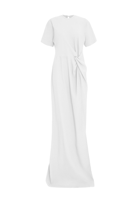 Vestido Crepe Janco  Off White
