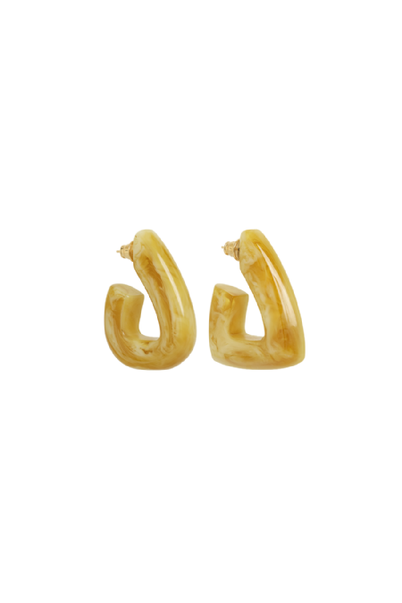 Brinco Resina Juma  Ocre 
