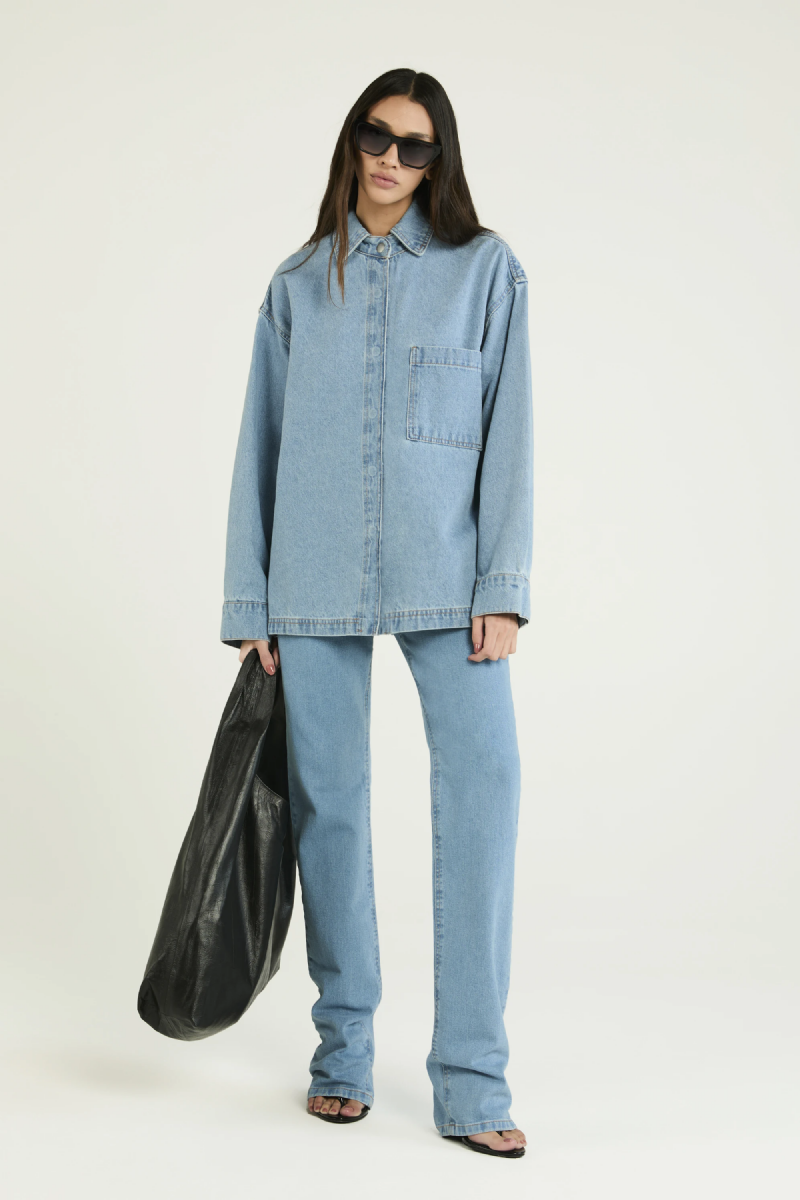 Camisa Jeans Jiselle Light Blue